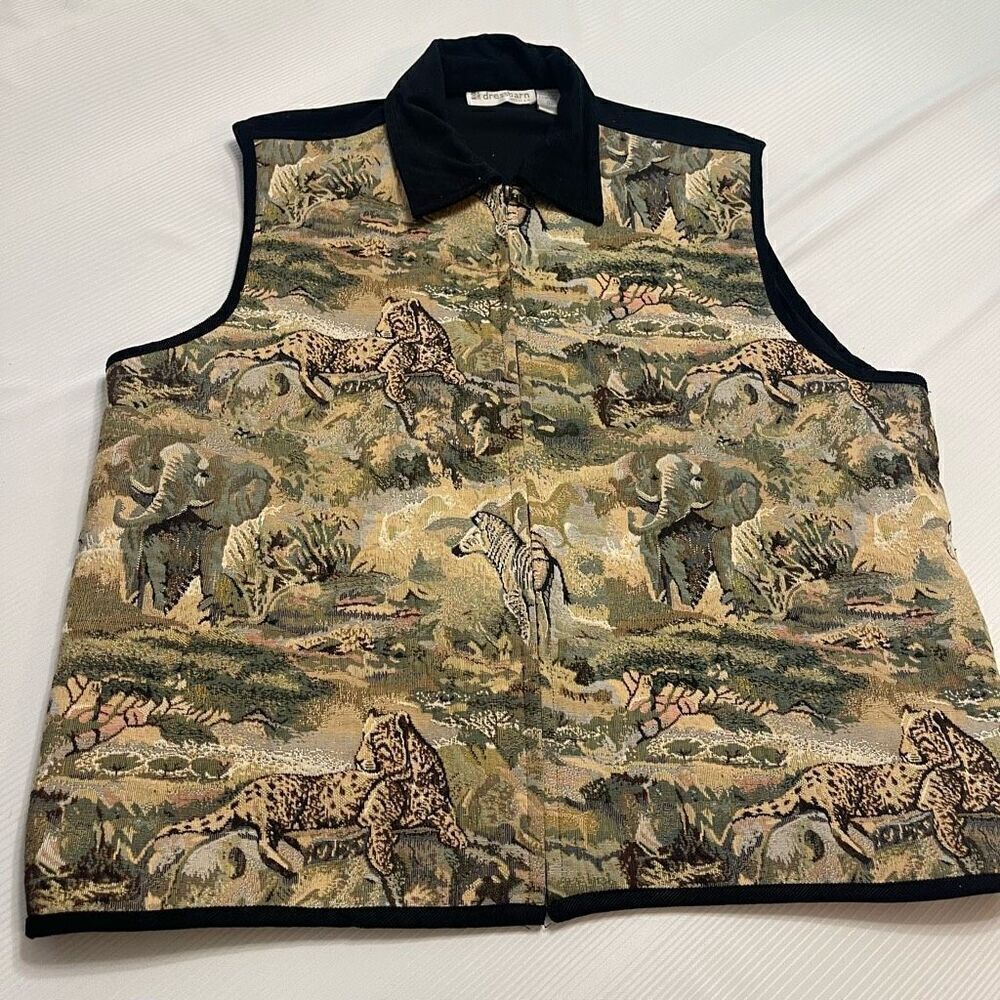 Dressbarn Tapestey VTG y2k 90s Vest Plus Size 3X
